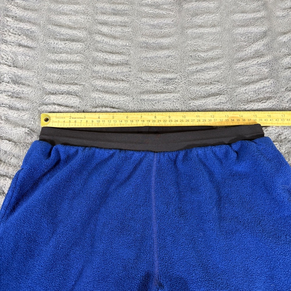 REI Vintage Blue Fleece Pants Small Elastic Waist Outdoor Baselayer Lounge AR391 - Picture 5 of 7